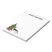 Bloc-note Argent gris argenté allemand berger arbre de Noël (Tourné)