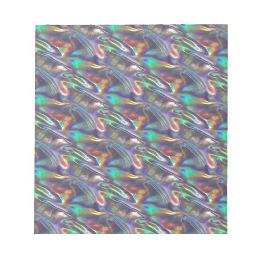 Bloc-note argent holographique (Devant)