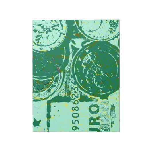 Bloc-note Argent vert (Tourné)