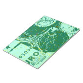 Bloc-note Argent vert (Incliné)