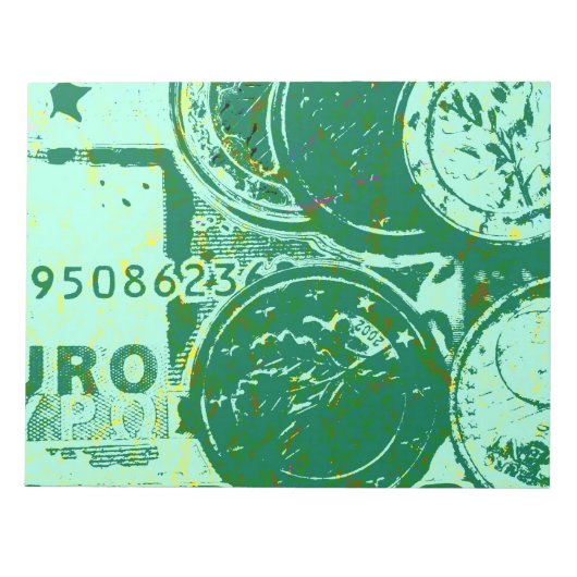 Bloc-note Argent vert (Devant)