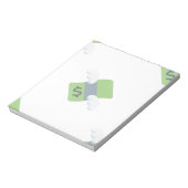 Bloc-note argent volant émoji (Tourné)