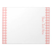 Bloc-note Arlequin Motif de diamants noir et blanc (Devant)