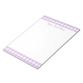 Bloc-note Arlequin Motif de diamants noir et blanc (Incliné)