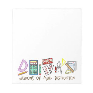 Bloc-note Armes de destruction de maths