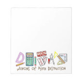 Bloc-note Armes De Destruction Mathématique (Devant)