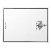 Bloc-note Armoiries de Preppy Heraldic (Devant)