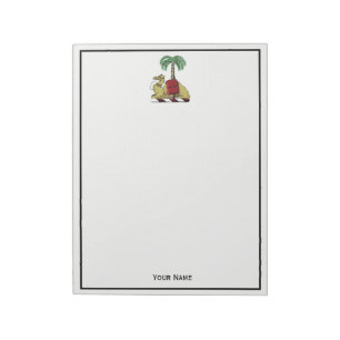 Bloc-note Armoiries en couleur héraldique de palmier