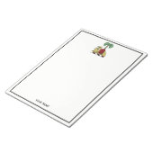 Bloc-note Armoiries en couleur héraldique de palmier (Incliné)