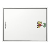 Bloc-note Armoiries en couleur héraldique de palmier (Devant)