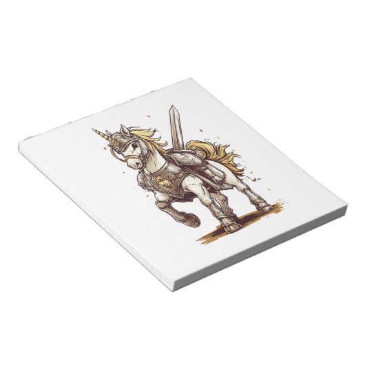 Bloc-note Armure de Chevalier Licorne (1) (Incliné)