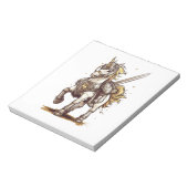 Bloc-note Armure de Chevalier Licorne (1) (Tourné)