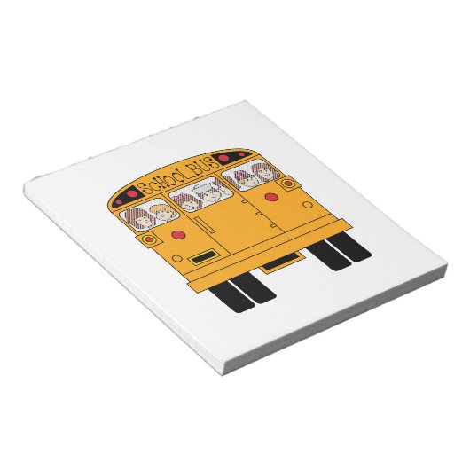 Bloc-note Arrière du bus scolaire (Incliné)