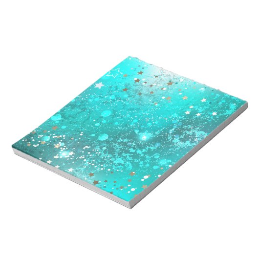 Bloc-note Arrière - plan à huile Turquoise de la menthe (Tourné)