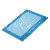 Bloc-note Arrière - plan Blue Lyre (Incliné)