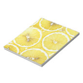 Bloc-note Arrière - plan citron (Tourné)
