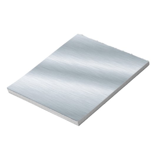 Bloc-note Arrière - plan d'apparence argenté brossé (Tourné)