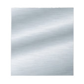 Bloc-note Arrière - plan d'apparence argenté brossé (Devant)