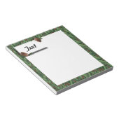 Bloc-note Arrière - plan d'arbre de Noël avec étiquette (Incliné)