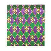 Bloc-note Arrière - plan de bijoux Mardi Gras (Devant)