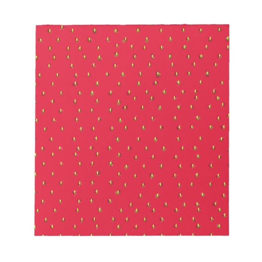 Bloc-note Arrière - plan de fraise drôle rouge (Devant)