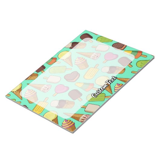 Bloc-note Arrière - plan de glace (Incliné)