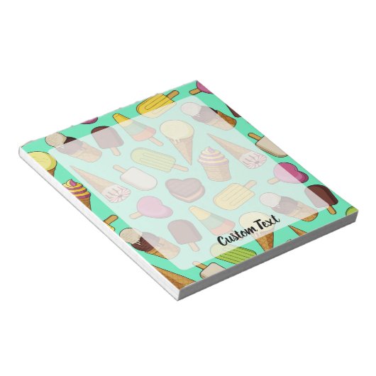 Bloc-note Arrière - plan de glace (Incliné)