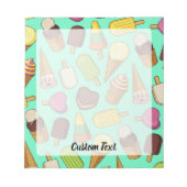 Bloc-note Arrière - plan de glace (Devant)