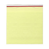 Bloc-note Arrière - plan de papier d'école jaune (Devant)