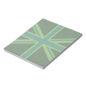 Bloc-note Arrière - plan de style Drapeau Turquoise vert Uni (Tourné)