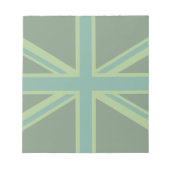 Bloc-note Arrière - plan de style Drapeau Turquoise vert Uni (Devant)