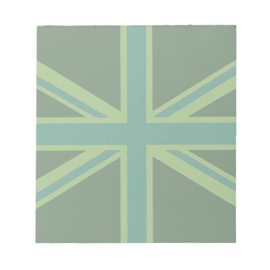 Bloc-note Arrière - plan de style Drapeau Turquoise vert Uni (Devant)