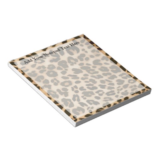 Bloc-note Arrière - plan Empreinte de léopard (Incliné)