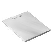 Bloc-note Arrière-plan gris élégant simple professionnel (Incliné)