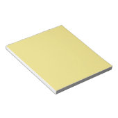 Bloc-note Arrière - plan jaune beurre pastel prêt à customis (Incliné)