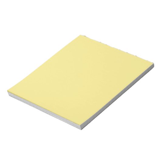 Bloc-note Arrière - plan jaune beurre pastel prêt à customis (Tourné)