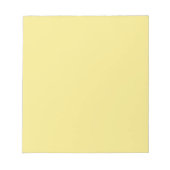 Bloc-note Arrière - plan jaune beurre pastel prêt à customis (Devant)