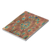 Bloc-note Arrière - plan motif Peacock (Tourné)