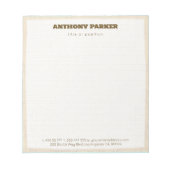 Bloc-note Arrière - plan papier (Devant)