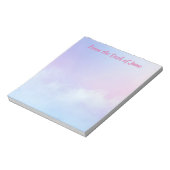 Bloc-note Arrière - plan Pastel Pink et Blue Cloud (Tourné)