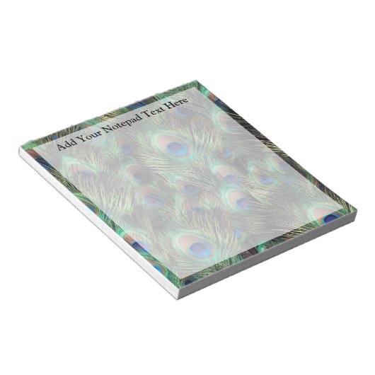 Bloc-note Arrière - plan Peacock Feather (Incliné)