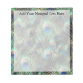 Bloc-note Arrière - plan Peacock Feather (Devant)