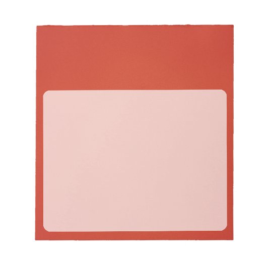 Bloc-note Arrière - plan rouge vif (Devant)