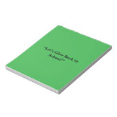 Bloc-note Arrière-plan vert néon plat - Texture scolaire (Tourné)