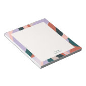 Bloc-note Art Abstrait Coloré Personnalisé Unique (Incliné)