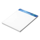 Bloc-note Art Abstrait Liquide Gras Royal Blue Alcohol Enk (Tourné)