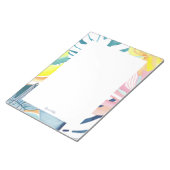 Bloc-note Art Abstrait tropical Papeterie personnalisée (Incliné)