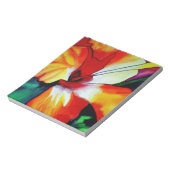 Bloc-note Art aquarelle de fleur tropicale d'hibiscus orange (Tourné)