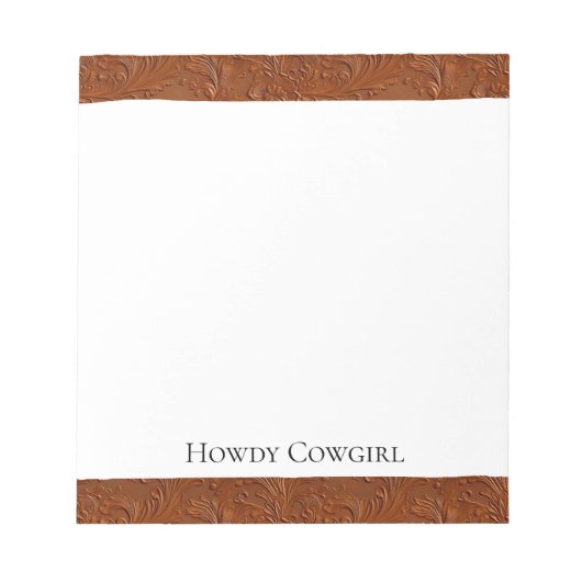 Bloc-note Art Brown occidental (Devant)