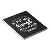 Bloc-note Art chrétien floral foncé - Psaume 56:3 (Incliné)